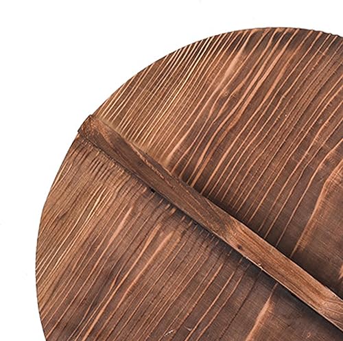 F Fityle Couvercle de casserole en bois, couvercle rond en bois, couvercle épais Anti-brûlure pour ustensiles de cuisine légers, couvercle de casserole pour, 20CM - Nail Gallerys