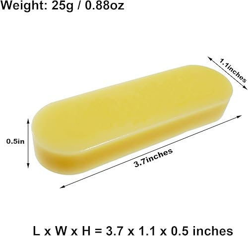 ZLKSKER Cire de polissage pour bordure en cuir Outil de travail pour la sculpture sur cuir jaune - Nail Gallerys