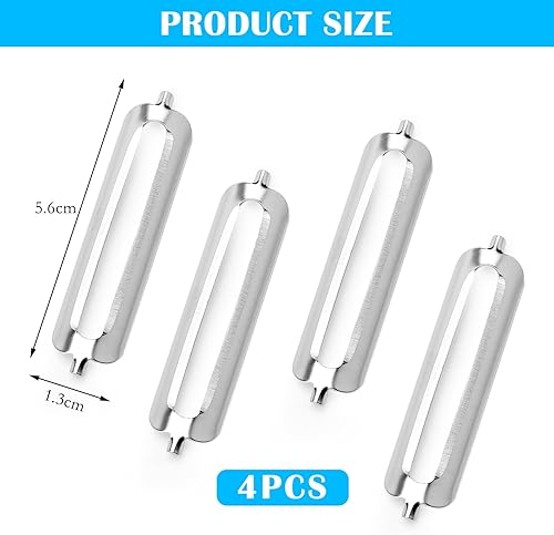 TNSLAND Lot de 4 Lames de Rechange Econome Legumes Epluche Legume éplucheur Légumes Pele Pomme Eplucheur de Pomme Pour éplucheur Professionnel, éplucheur Turbo, éplucheur économique - Nail Gallerys