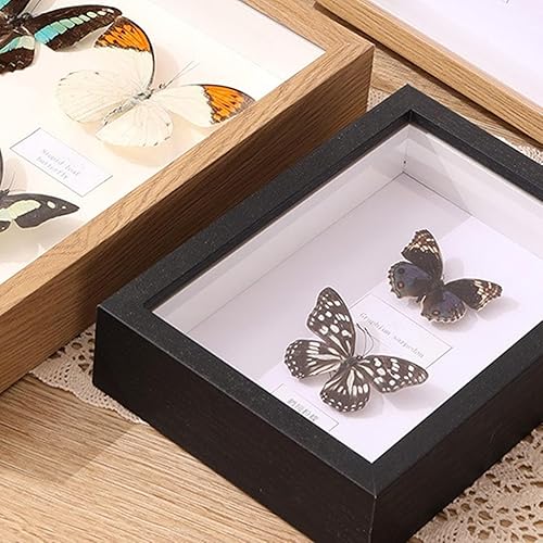 Tolldek Cadre photo noir - Dimensions : 18 x 18 cm - Plateau de table - Avec passe-partout horizontal et vertical - Carré - Résistant aux rayures - En bois MDF - Pour salon - Nail Gallerys