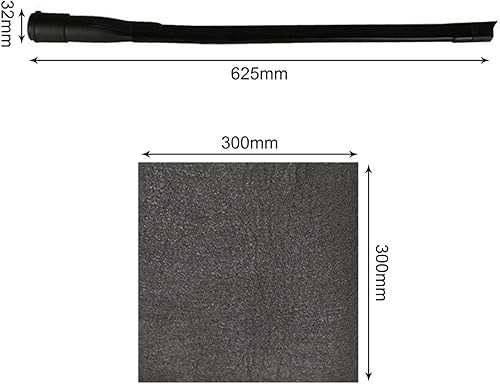 VZU Buses 32/35 mm pour aspirateur, suceur plat, buse universelle pour Philips, Midea, suceur plat flexible, buse universelle clipsable, longue buse plate, accessoire de buse, noir - Nail Gallerys