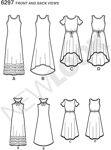 New Look NL6297 Patron de Couture Robe Longue 22 x 15 cm - Nail Gallerys