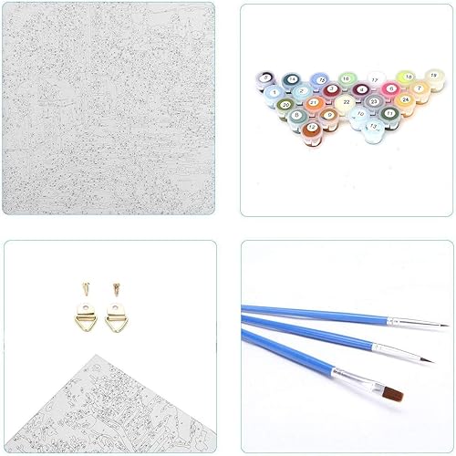 Peinture à l'huile de bricolage par numéro Kit pour adultes et dessin débutant peinture à l'huile Wall Art oeuvre Womens femmes africaines ， 40X50Cm, ​​Yb52277 - Nail Gallerys