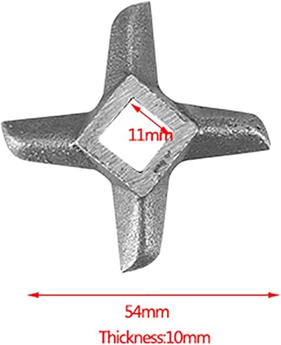 Lame de hachoir à viande alimentaire, remplacement de couteau de pièce de coupe de hachoirs de cuisine professionnels en forme de croix en acier universel(#10) - Nail Gallerys