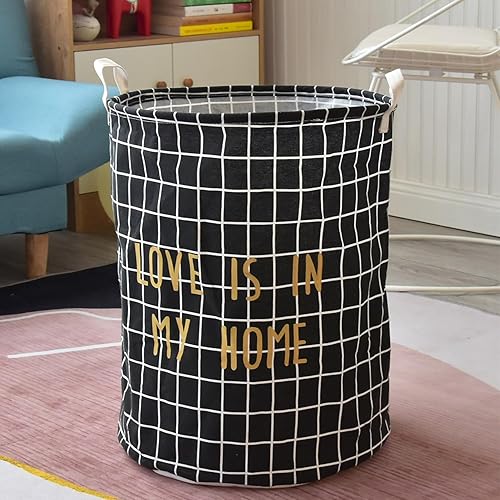 LEDSone Lot de 2 grands paniers à linge autoportants et pliables, beige – Panier à linge imprimé fusée de 62 l - Nail Gallerys