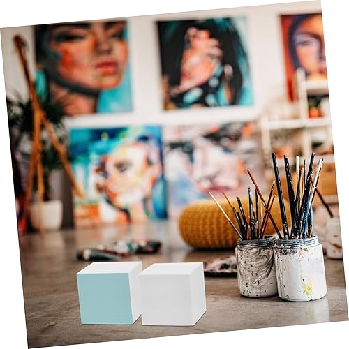 NUOBESTY Lot de 6 Cubes en Mousse Vierges 5 X 5 X 5 Cm Blocs Blancs pour Décorations Artisanales - Nail Gallerys