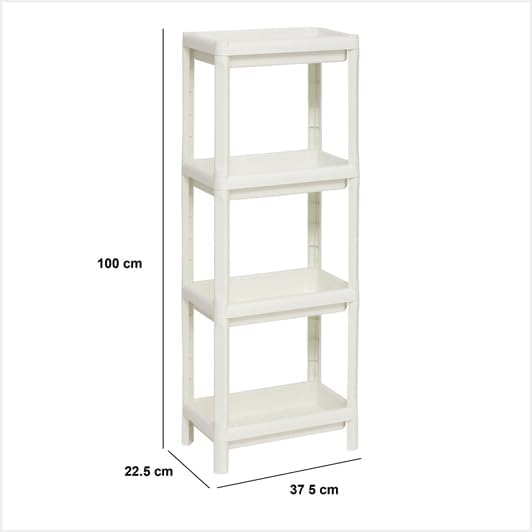 5five - étagère 4 Niveaux en Plastique Blanc - Nail Gallerys