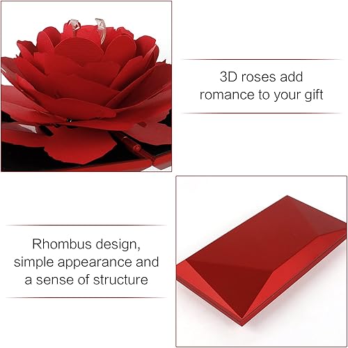 Haisheng Boîte à Bagues Boite à Bijoux de Rangement Ecrin Bague Fiancaille Bijoux pour Bagues Pendentif Écrin pour Mariage, Fiançailles et Saint-Valentin - Nail Gallerys