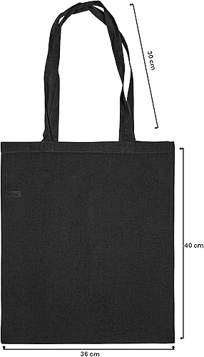 IMFAA Lot de 10 sacs de courses réutilisables en toile de coton de qualité supérieure - Idéal pour l'impression et la broderie - Multicolore - Nail Gallerys