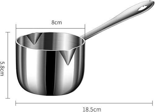 Casserole à lait en acier inoxydable, 160 ml, petit pot à lait, casserole de cuisine - Nail Gallerys
