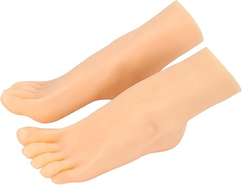 Modèle de Pied en Silicone 1 Paire Construit dans Le Mannequin des Pieds Femelles Doux et Réalisants pour la Pratique de la Peinture - Nail Gallerys