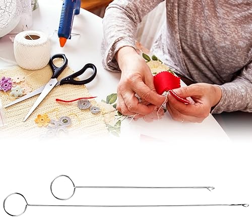 Tourneur de Boucle de Couture à la Maison, tourneur de Boucle Robuste en Acier Inoxydable antirouille 2 pièces Couture à la Maison pour Accessoires de Tricot Bricolage pour Bande de Paquet - Nail Gallerys