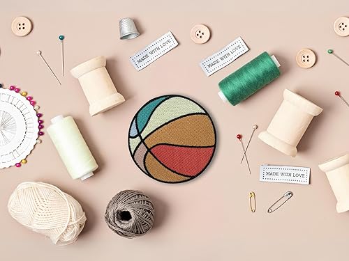 Finally Home Écusson Thermocollant | Basket rétro | Patch à coller au fer à repasser ou à coudre | Pièce de décoration ou réparation pour vêtement, jean, sac, pantalon, veste - Nail Gallerys