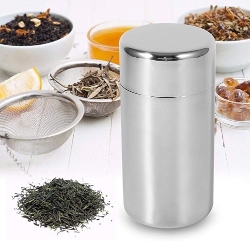 Boîtes à thé en Acier Inoxydable, Boîte à café, Boîte à Expresso, Boîte à thé, Boîte en Acier Inoxydable avec Couvercle Intérieur, Récipient de Stockage pour thé en Vrac, Grains - Nail Gallerys