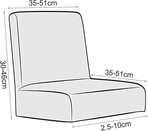 Lot de 2 housses de chaise de bar en polyester élasthanne pour salle à manger et divertissement (beige) - Nail Gallerys