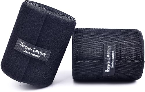 10CM de large 2 mètres de long Coudre sur Crochet et Bandes de Boucle avec non-adhésif Retour Nylon Tissu Fermeture, Noir,Black - Nail Gallerys