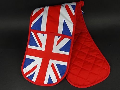 Oven Gloves 2312 Maniques Doubles Souvenirs de Londres à Collectionner Motif Union Jack - Nail Gallerys