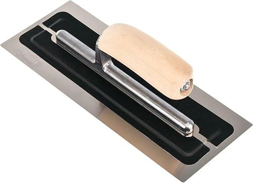 Toolty Truelle d'écumoire ultra flexible en acier inoxydable avec manche en bois 27,9 cm TLTY8040 - Nail Gallerys