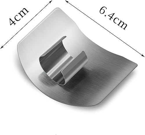 U/B Lot de 2 protège-doigts en acier inoxydable pour couper les légumes et les fruits - Nail Gallerys