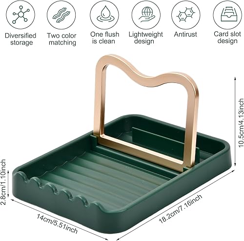 Wisebom Couvercle de poêle et porte-cuillère – Repose-cuillère de cuisine en plastique avec support de couvercle pour ustensiles de cuisine - Nail Gallerys