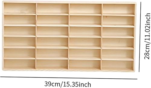 MagiDeal Boîte de Rangement en Bois, boîte de Table, étagère de Rangement Murale pour Jouets de Voiture, étagère d'affichage pour Maison, Magasin, Bureau, Grille 40 - Nail Gallerys