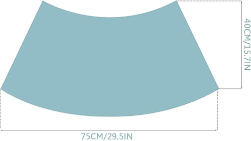 UVCMDUI Tapis de Douche Arrondi Antidérapant, Tapis de Douche Incurvé à Séchage Rapide, Tapis de Bain Angle Diatomite Absorbant pour Sortie de Cabine Douche,F,40x75CM(15.7x29.5IN) - Nail Gallerys