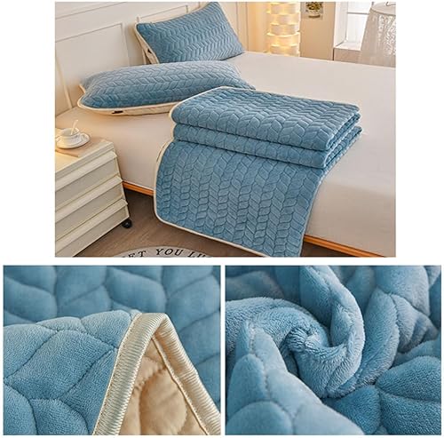 Couvre Lit Matelassé de Luxe en Velours,Dessus De Lit 2 Personnes Boutis Jeté de lit Couverture 3 PièCes avec 2 Taies d'oreiller Violet 180x200cm - Nail Gallerys