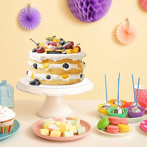 Cakeboard 30 cm, support gâteau rond 30 cm, plateau gâteau acrylique - 2 pièces non collantes, réutilisables, pour transport de gâteaux et disque gâteau - Nail Gallerys