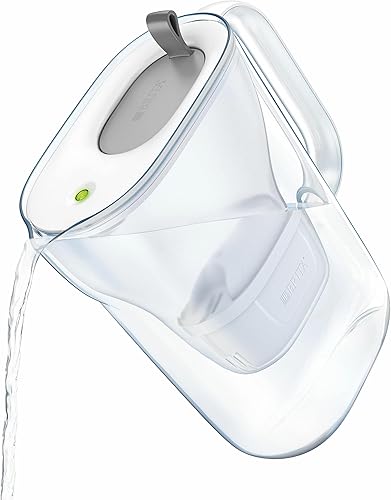 BRITA Carafe filtrante Style Grise + 1 Filtre MAXTRA+, réduit Le calcaire, Le Chlore et Le Plomb pour Une Eau du Robinet Plus Pure, sans BPA. - Nail Gallerys