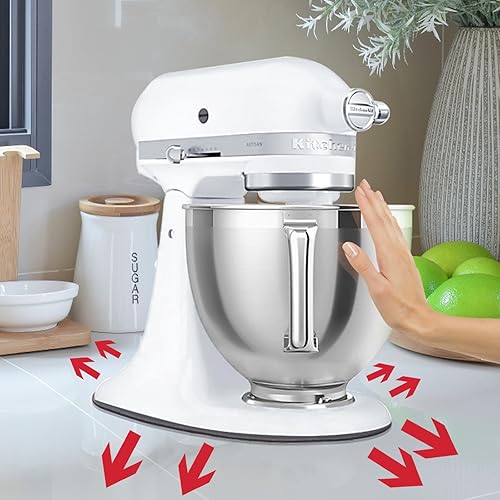 BEENNA Tapis Coulissant pour Robot Pâtissier KitchenAid, Tapis de Mixeurs, KitchenAid Accessoires pour Faciliter le Déplacement des Robot Pâtissier KitchenAid 4,3 L - 4,8 L - Nail Gallerys
