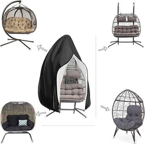 Housse de protection pour fauteuil suspendu 200 x 230 cm, housse de protection pour fauteuil suspendu avec revêtement en polyuréthane, panier suspendu 210D - Nail Gallerys