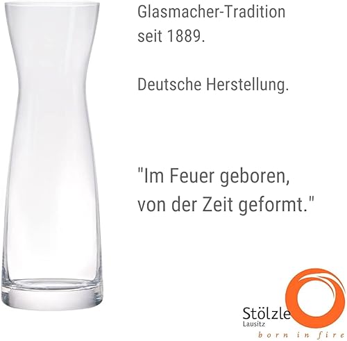 STÖLZLE LAUSITZ Carafe Set de 2 Serie Universal Variant L 500 ml I carafe à alcool en verre 0,5 L I carafe à lait I en verre de cristal fin I résistant au choc et au lave-vaisselle - Nail Gallerys