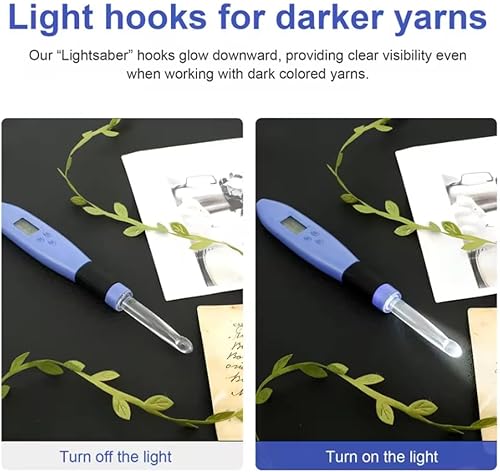 Kissmii Kit de crochets pour comptage - Compteur numérique portable - Avec sac pour travaux manuels et crochet - Nail Gallerys