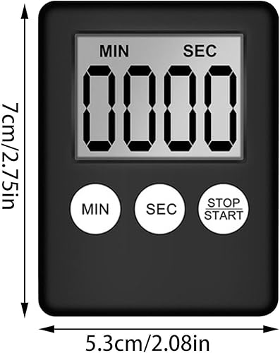 Minuterie Numérique - Minuteur De Cuisine - Chronomètre Magnétique avec Alarme - Minuteur Numérique avec Alarme Sonore LCD Écran Compte À Rebours | pour Cuisine, Étudier,Classe - Nail Gallerys