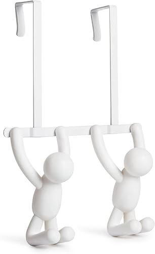 Umbra 1004260-660 Porte-manteau Buddy avec crochets doubles, plastique, blanc, 21,6 x 30,5 x 10,8 cm - Nail Gallerys