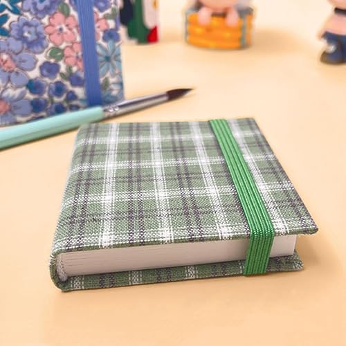 Carnet De Croquis Aquarelle, 2 Pcs Mini Carnet De Croquis d'Art De Voyage, Carnet De Notes Créatif Avec Couverture En Tissu Pour Dessiner, Mini Carnet De Croquis Portable (6 x 6 cm) - Nail Gallerys