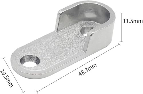 Lot de 2 supports d'extrémité de tube en alliage de zinc pour une installation facile sur des tringles de 16 mm - Nail Gallerys