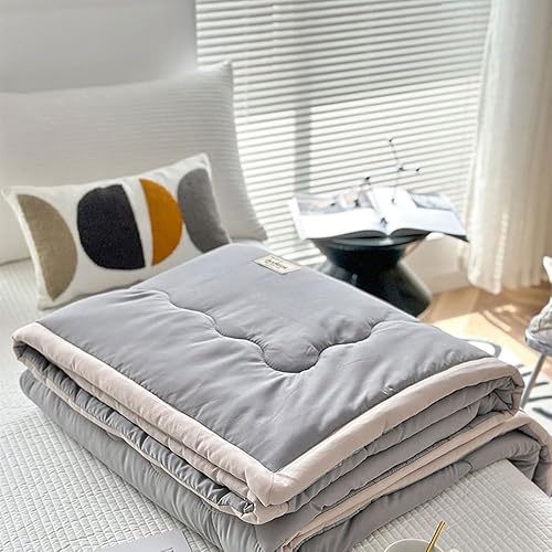 DOTBUY-SHOP Couvre Lit Matelassé, 2025 Couette Couverture Climatisation Courtepointe d'Été, Coton Courtepointe Doux Réversible Couettes Jeté de Lit (Kaki,180×220cm) - Nail Gallerys