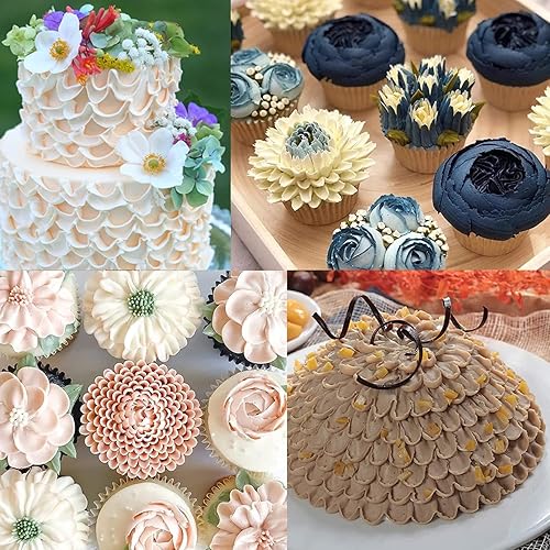 Ensemble de douilles de décoration de gâteaux en forme de tournesol et de pivoine - 81 80 79 402 202 L - Nail Gallerys