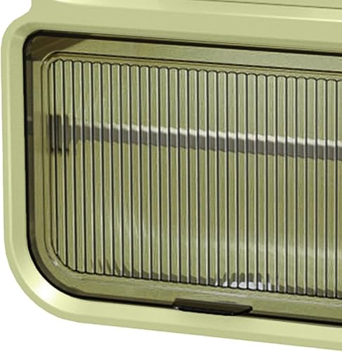 JISADER Boîte de Rangement de Papier Toilette, Porte-Papier hygiénique, Support Mural, Anti-poussière avec Rangement Double Couche pour Chambre à Coucher, Vert L - Nail Gallerys