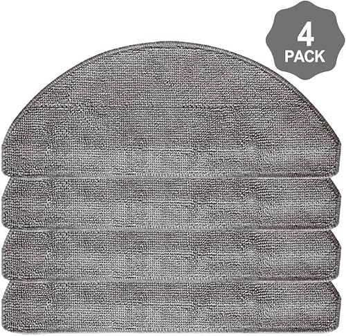 Bebykilemi Vyzzle D10 Lot de 4 chiffons de rechange en microfibre pour aspirateur robot ILIFE V20 Laresar-L10 - Nail Gallerys