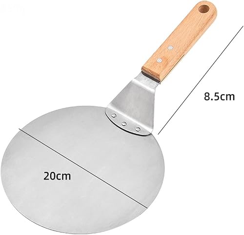 YST Pizza Pelle, Pelle a Pizza Inox, Pelle à Pizza En Aluminium 20 X 20 cm Avec Manche En Bois - Nail Gallerys