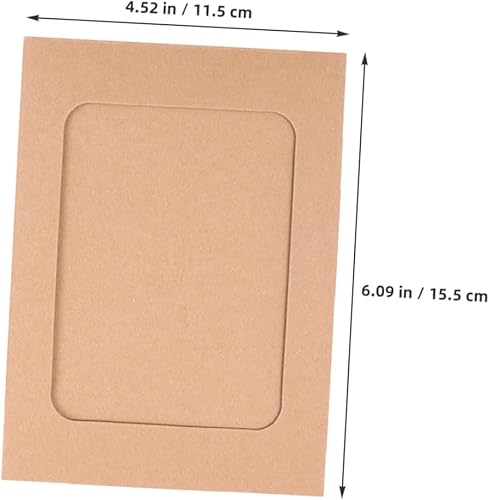 HOODANCOS 1ensemble Cadre Photo Carton avec Clips Et Corde pour Kraft pour Décoration Bureau Ou Salle De - Nail Gallerys