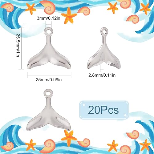 SUNNYCLUE 1 boîte 80 pièces 8 Styles en Acier Inoxydable Breloques d'animaux de Mer Étoile de Mer Écaille de Tortue Dauphin Pendentif Breloque Accessoires pour Boucle d'oreille Collier Bracelet - Nail Gallerys