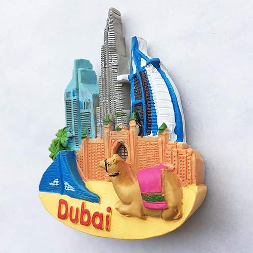 Dubai 3D Burj Khalifa Aimant de réfrigérateur de voyage souvenir de la maison et de la cuisine - Nail Gallerys