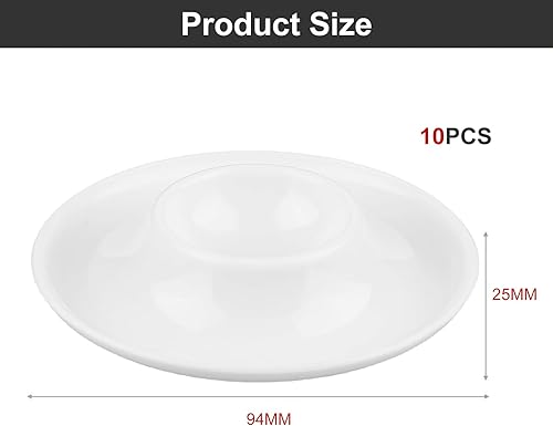 Helweet Coquetier, Porte-Oeufs, Support D'oeufs, Plateau D'oeufs, Distributeur Oeuf, Rangement Oeuf Frigo pour Contenir des Œufs Durs et Mous, Adaptés Au Lave Vaisselle, 10 Pièces - Nail Gallerys