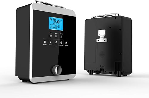 Machine à ioniseur d'eau et purificateur d'eau, PH 3-11 acide alcalin, jusqu'à -800 mV ORP, électrode 11 plaques, soupape de régulation pour contrôler le PH et ORP/auto-nettoyage blanc/noir - Nail Gallerys