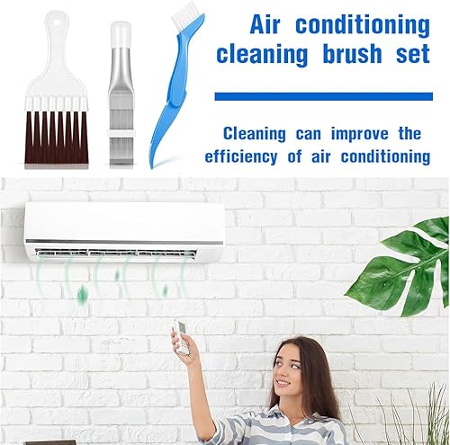 Paquet de 3 Peignes à ailettes de climatisation, Peigne à ailettes de condensateur de climatisation, Peigne de Nettoyage de condensateur, Brosse de Nettoyage d'ailerons - Nail Gallerys