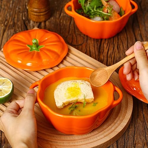 BESTonZON 1pièce Bol Forme De Citrouille Récipient Alimentaire Multifonctionnel Pour Soupe Fruits Et Décoration De Cuisine Bol De Cuisine Créatif Pour Stockage - Nail Gallerys