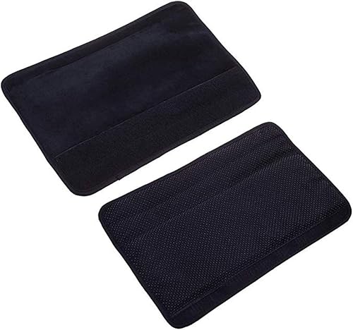 HKSMAN Lot de 2 Housses d'accoudoirs Amovibles en Polyester pour Chaise de Bureau (Noir) - Nail Gallerys